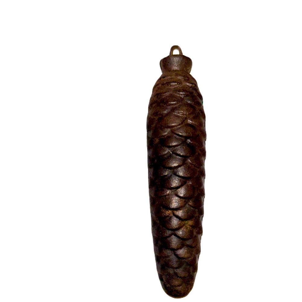 Vintage German cuckoo clock pinecone cast-iron weight replacement